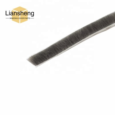 high quality  window  brush seals sliding door weather bar  poly-bond woven brush pile weather stripping wool pile weather strip