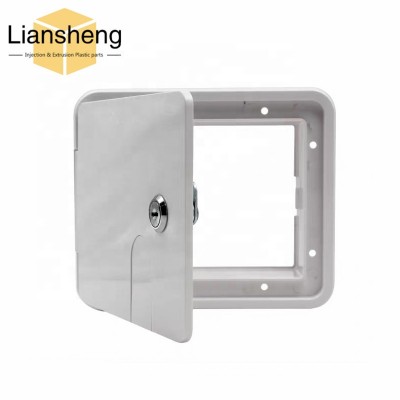 Square Rv Electrical Hatches Oem Marine Plastic Parts Injection Molded Rv Accessories Abs Oem Injection Plastic Parts